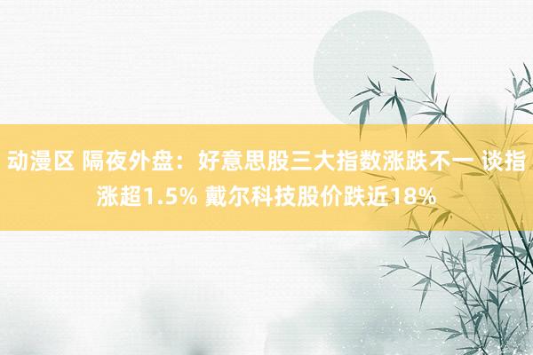 动漫区 隔夜外盘:好意思股三大指数涨跌不一 谈指涨超1.5% 戴尔科技股价跌近18%