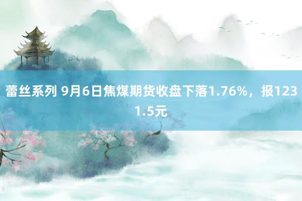 蕾丝系列 9月6日焦煤期货收盘下落1.76%,报1231.5元