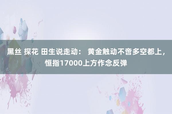 黑丝 探花 田生说走动: 黄金触动不啻多空都上,恒指17000上方作念反弹