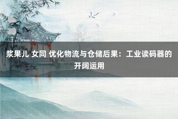 浆果儿 女同 优化物流与仓储后果:工业读码器的开阔运用