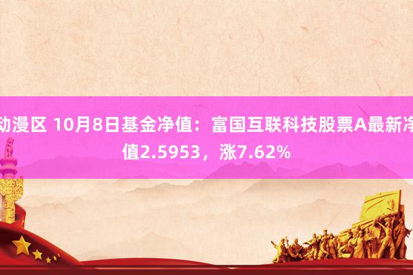 动漫区 10月8日基金净值:富国互联科技股票A最新净值2.5953,涨7.62%