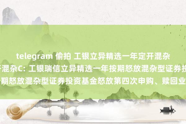 telegram 偷拍 工银立异精选一年定开混杂A,工银立异精选一年定开混杂C: 工银瑞信立异精选一年按期怒放混杂型证券投资基金怒放第四次申购、赎回业务的公告