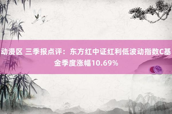 动漫区 三季报点评:东方红中证红利低波动指数C基金季度涨幅10.69%