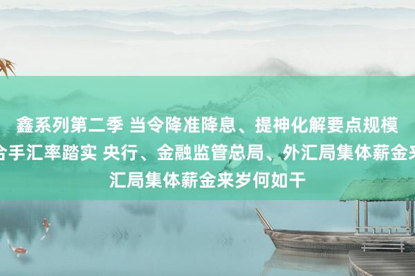 鑫系列第二季 当令降准降息、提神化解要点规模风险、保合手汇率踏实 央行、金融监管总局、外汇局集体薪金来岁何如干