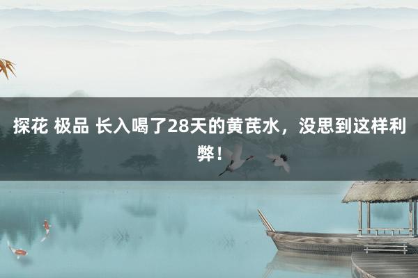 探花 极品 长入喝了28天的黄芪水,没思到这样利弊!