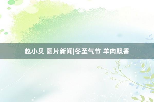 赵小贝 图片新闻|冬至气节 羊肉飘香