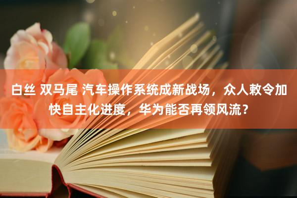 白丝 双马尾 汽车操作系统成新战场，众人敕令加快自主化进度，华为能否再领风流？