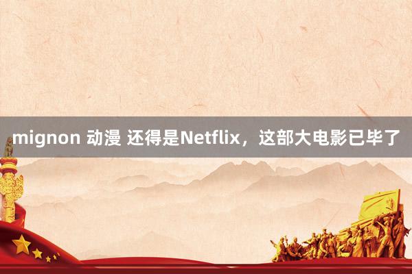 mignon 动漫 还得是Netflix，这部大电影已毕了