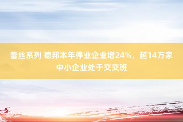 蕾丝系列 德邦本年停业企业增24%,超14万家中小企业处于交交班