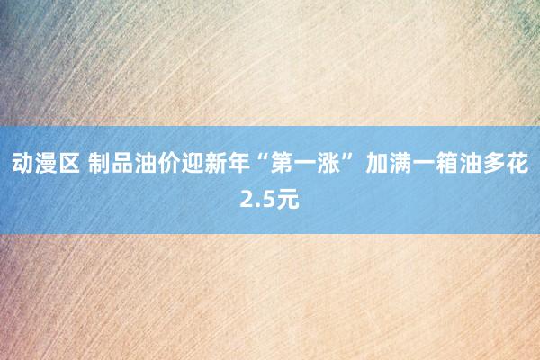 动漫区 制品油价迎新年“第一涨” 加满一箱油多花2.5元