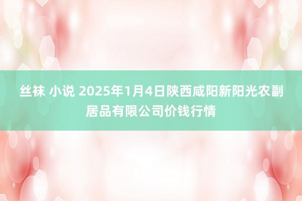 丝袜 小说 2025年1月4日陕西咸阳新阳光农副居品有限公司价钱行情