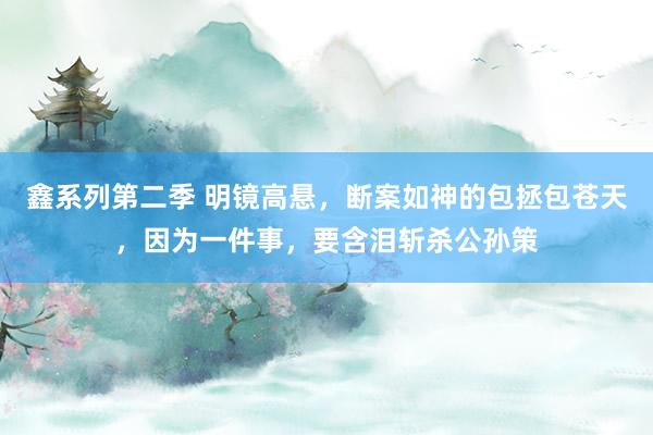 鑫系列第二季 明镜高悬,断案如神的包拯包苍天,因为一件事,要含泪斩杀公孙策