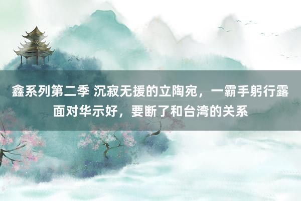 鑫系列第二季 沉寂无援的立陶宛,一霸手躬行露面对华示好,要断了和台湾的关系
