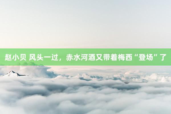赵小贝 风头一过,赤水河酒又带着梅西“登场”了