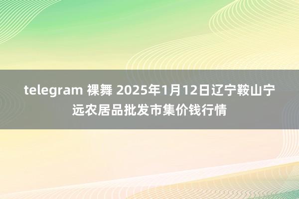 telegram 裸舞 2025年1月12日辽宁鞍山宁远农居品批发市集价钱行情