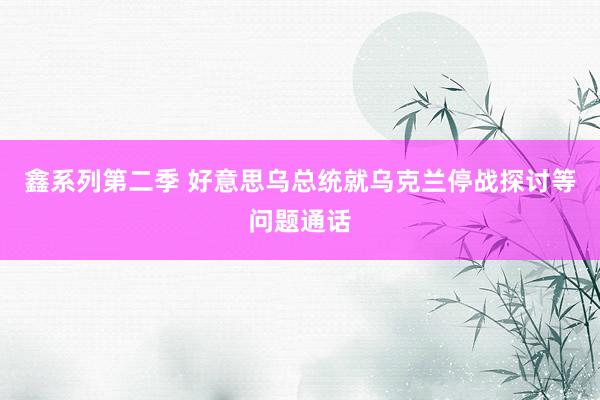 鑫系列第二季 好意思乌总统就乌克兰停战探讨等问题通话