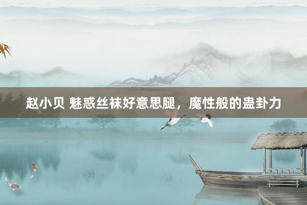 赵小贝 魅惑丝袜好意思腿,魔性般的蛊卦力