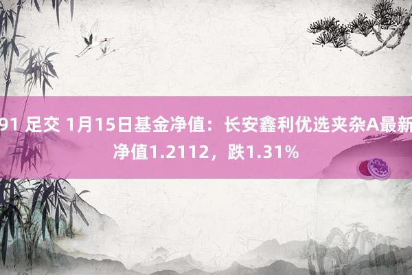 91 足交 1月15日基金净值:长安鑫利优选夹杂A最新净值1.2112,跌1.31%