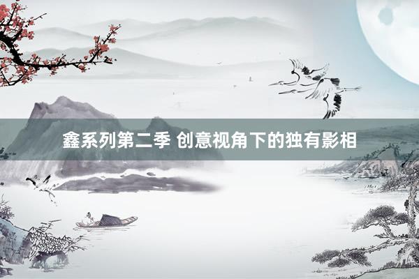 鑫系列第二季 创意视角下的独有影相